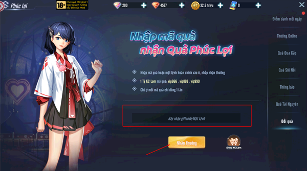 Full bộ code Mã Tiến Hóa: X - Gzone và hướng dẫn cách nhập chi tiết